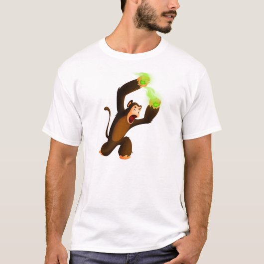 Monkey Slinging Poison Poison T-shirt (Voorkant)