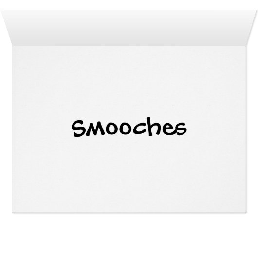 Monkey Smooches Kaart (Binenzijde Horizontaal (Onderkant))