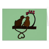 Monkey Smooches Kaart (Voorkant Horizontaal)