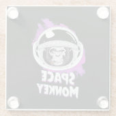 Monkey Space Monkey Glazen Onderzetter (Achterkant)