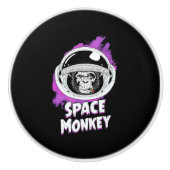 Monkey Space Monkey Keramische Knop (Voorkant)
