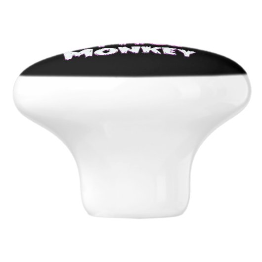 Monkey Space Monkey Keramische Knop (Zijkant)