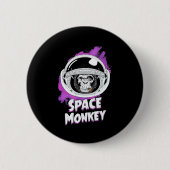 Monkey Space Monkey Ronde Button 5,7 Cm (Voorkant)