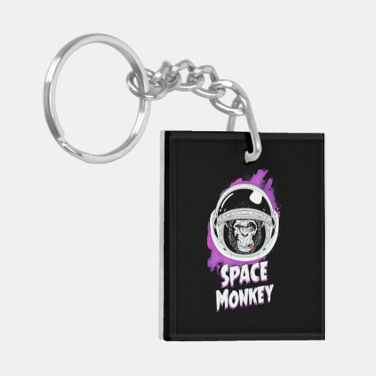 Monkey Space Monkey Sleutelhanger (Voorkant Links)