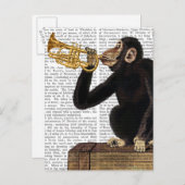 Monkey-spelcomputer 2 briefkaart (Voorkant / Achterkant)