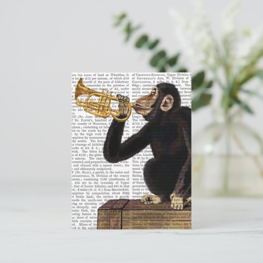 Monkey-spelcomputer 2 briefkaart (Staand voorkant)