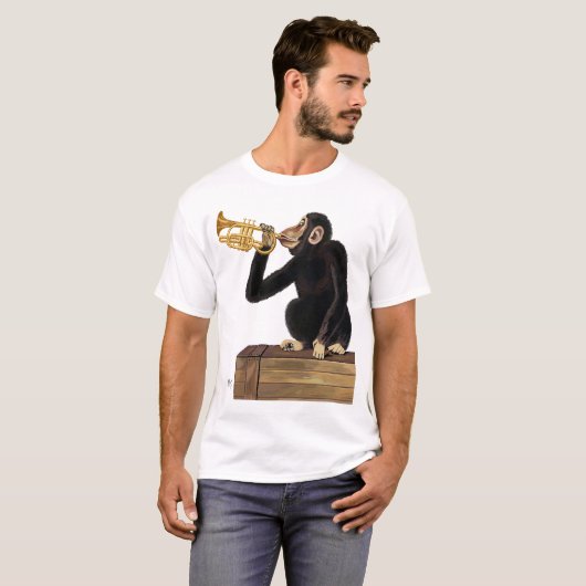 Monkey-spelcomputer 2 t-shirt (Voorkant volledig)