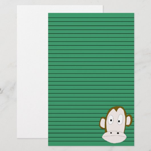 Monkey Stationery Briefpapier (Voorkant / Achterkant)