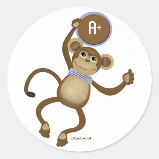 Monkey Sticker (Voorkant)