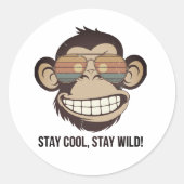Monkey Sticker Design (Voorkant)