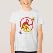Monkey-stijl Tri-Blend Shirt (Voorkant)