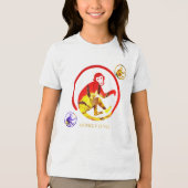 Monkey-stijl Tri-Blend Shirt (Voorkant)