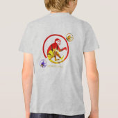 Monkey-stijl Tri-Blend Shirt (Achterkant)