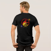 Monkey-stijl Tri-Blend Shirt (Achterkant volledig)