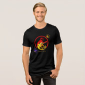 Monkey-stijl Tri-Blend Shirt (Voorkant volledig)