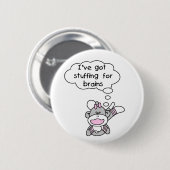 Monkey Stuffing for Brains Ronde Button 5,7 Cm (Voorkant /achterkant)