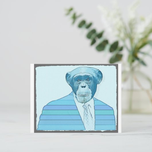 Monkey Suit Briefkaart (Staand voorkant)