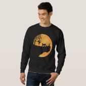 Monkey Sunset For Men Women Cute Monkey Trui (Voorkant volledig)
