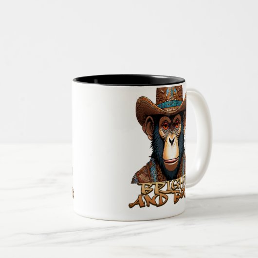 Monkey Swagger Tweekleurige Koffiemok (Voorkant rechts)