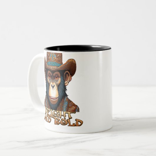 Monkey Swagger Tweekleurige Koffiemok (Voorkant links)