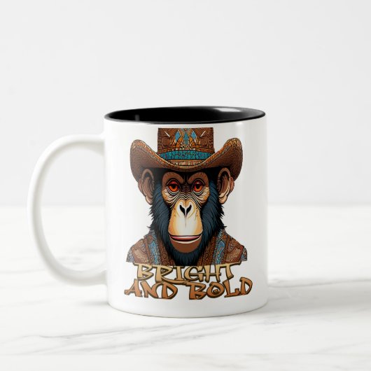 Monkey Swagger Tweekleurige Koffiemok (Links)