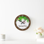 Monkey Swing Oerwoud Safari Zoo Personalizeerde kl Ronde Klok (Huis)