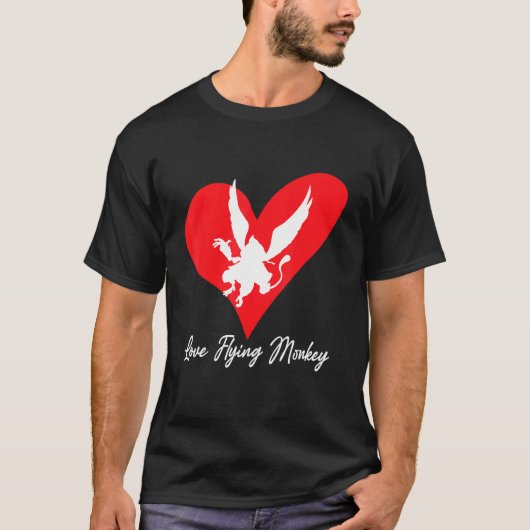 Monkey T - shirts voor mannen Angry Monkey Flying  (Voorkant)