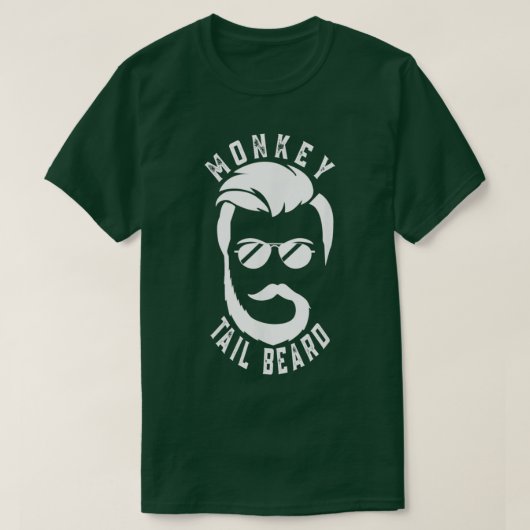 Monkey Tail Beard Monkey Tail Beard Funny Beard T-shirt (Design voorkant)