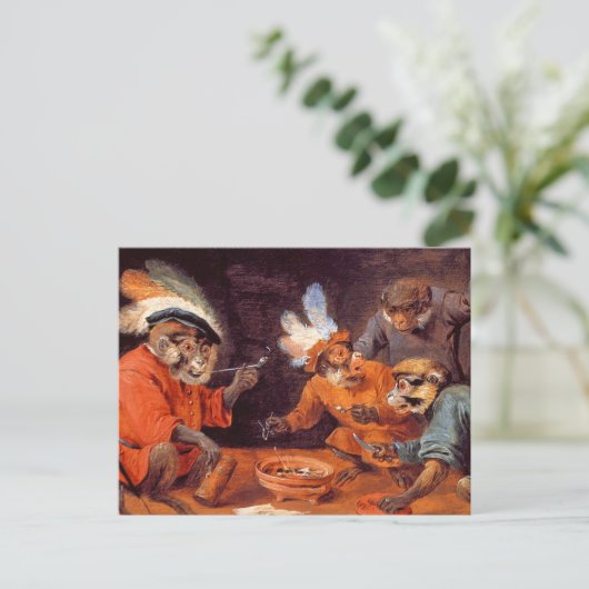 Monkey Tavern:  Art Briefkaart (Staand voorkant)