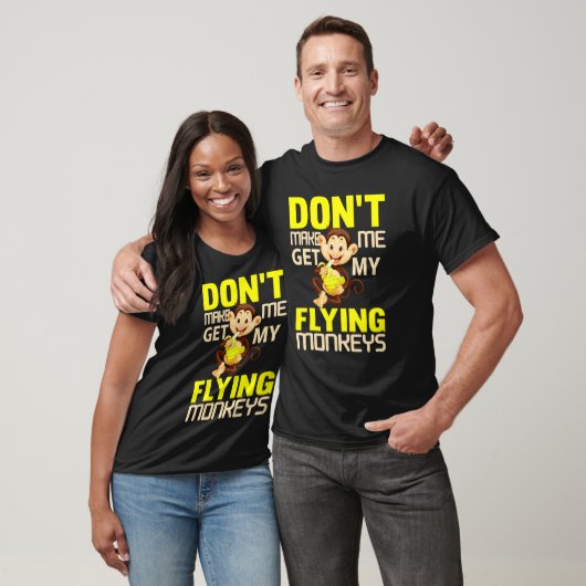 Monkey Tees For Men Angry Monkey Flying Monkeys 5 (Unisex)