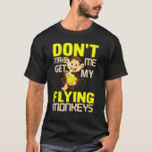Monkey Tees For Men Angry Monkey Flying Monkeys 5 (Voorkant)