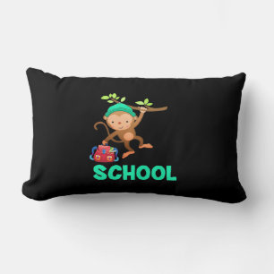 Monkey terug naar school kussen