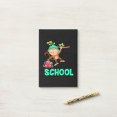 Monkey terug naar school post-it® notes (Op bureau)
