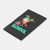 Monkey terug naar school post-it® notes (Schuin)