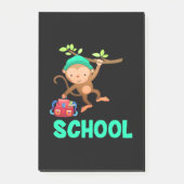 Monkey terug naar school post-it® notes (Voorkant)