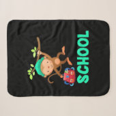 Monkey terug naar school sherpa deken (Voorkant (horizontaal))