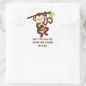 Monkey thema party sticker (Tas)