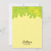 Monkey Thmed Birthday Party Invitation Kaart (Achterkant)
