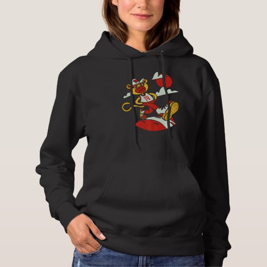 Monkey Tough Birthday 14 Years Monkey Hoodie (Voorkant)