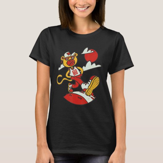 Monkey Tough Birthday 8 Yer Monkey T-shirt (Voorkant)