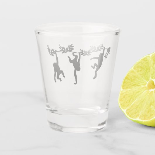 Monkey Troop Shot Glas (Achterkant)
