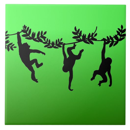 Monkey Troop Tegeltje (Voorkant)