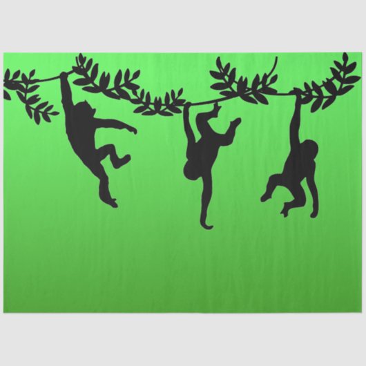 Monkey Troop Tissuepapier (Voorkant)