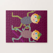 Monkey Twins Legpuzzel (Horizontaal)
