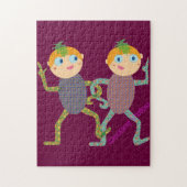 Monkey Twins Legpuzzel (Verticaal)