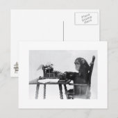 Monkey typen briefkaart (Voorkant / Achterkant)