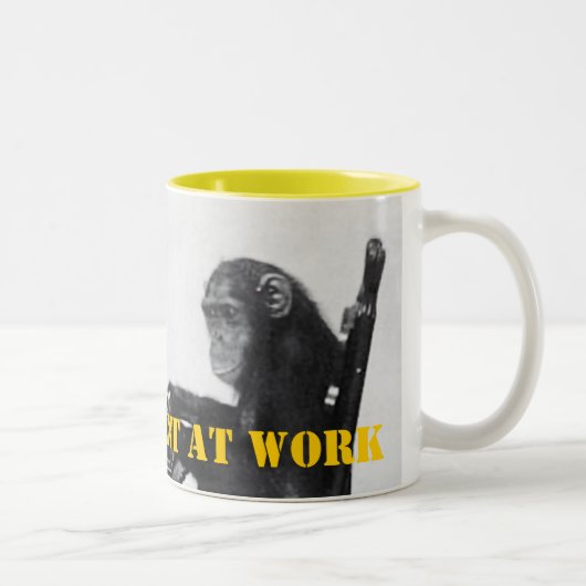 Monkey typen tweekleurige koffiemok (Rechts)
