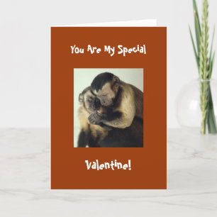 Monkey Valentijn Card Feestdagen Kaart