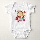 Monkey Valentijn Love Bodysuit (Voorkant)