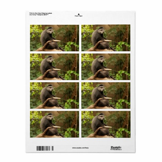 Monkey verzendlabel (Full Sheet)